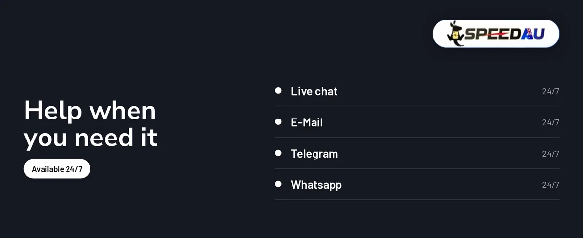 Browse four support channels.